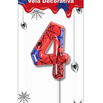 Vela número spiderman 