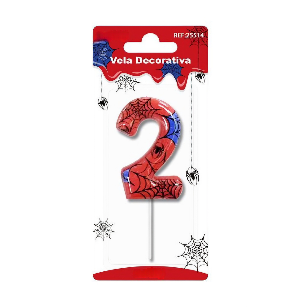 Vela número spiderman 