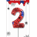 Vela número spiderman 