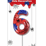Vela número spiderman 