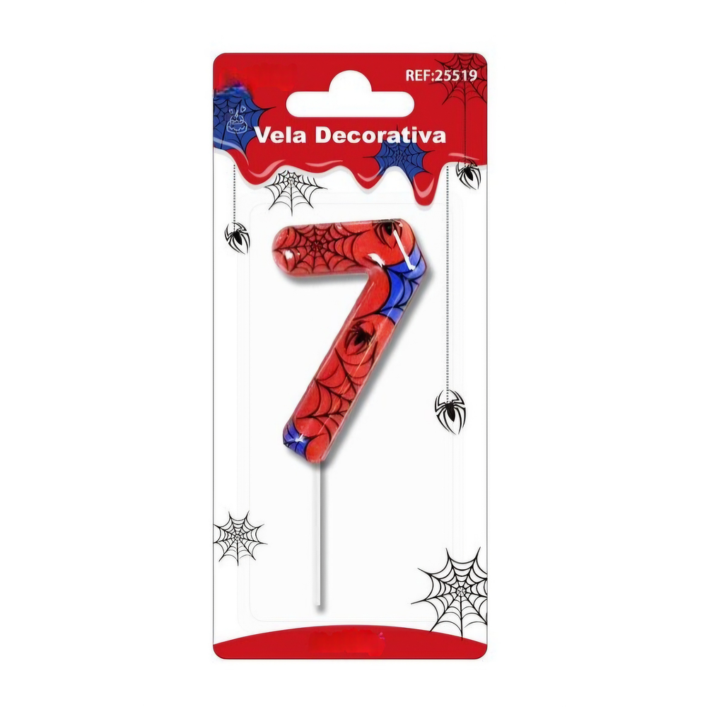 Vela número spiderman 