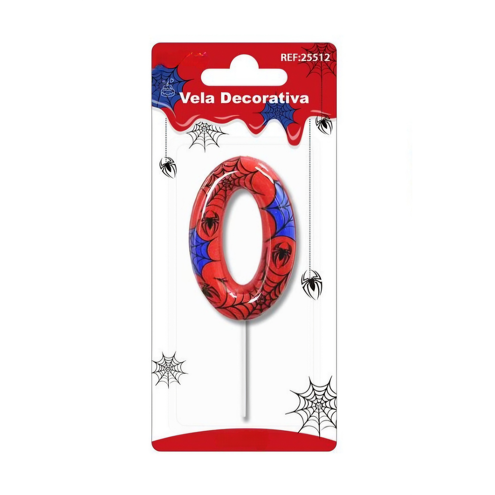 Vela número spiderman 