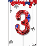 Vela número spiderman 