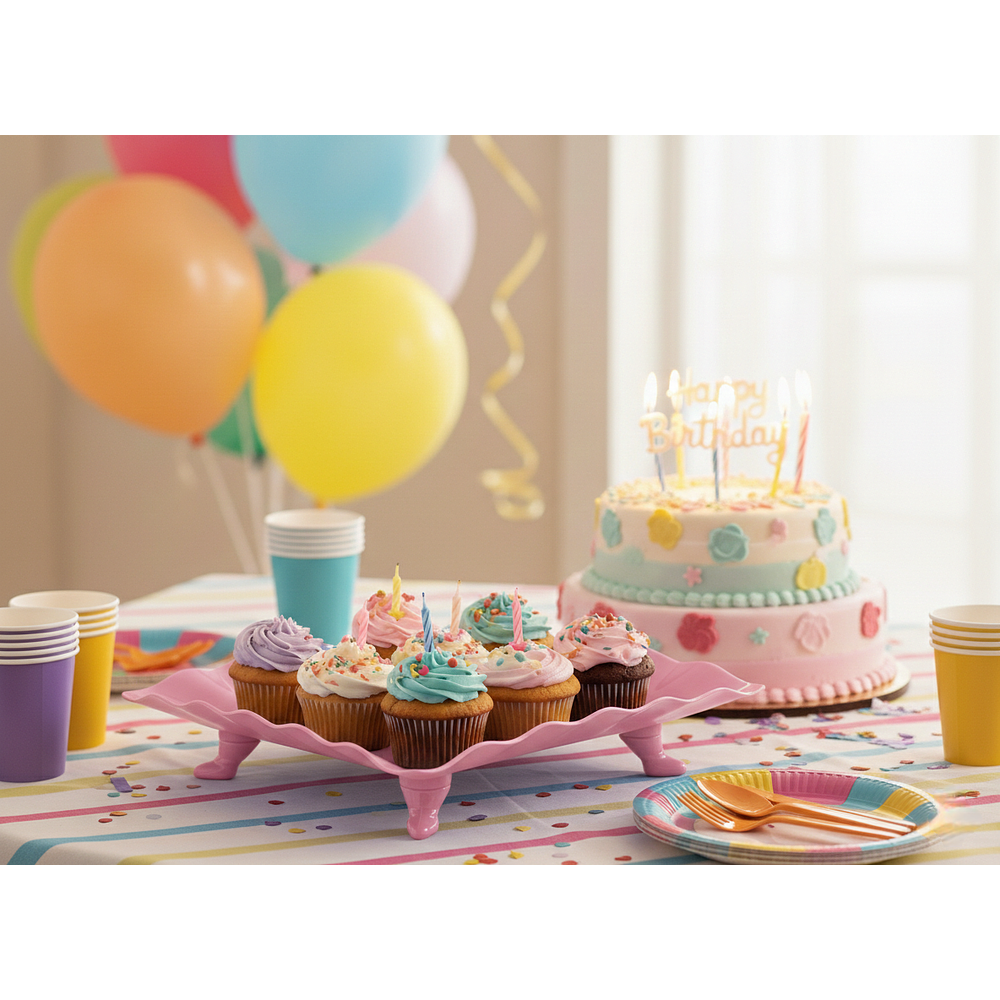 Bandeja Dulcera de plástico colores