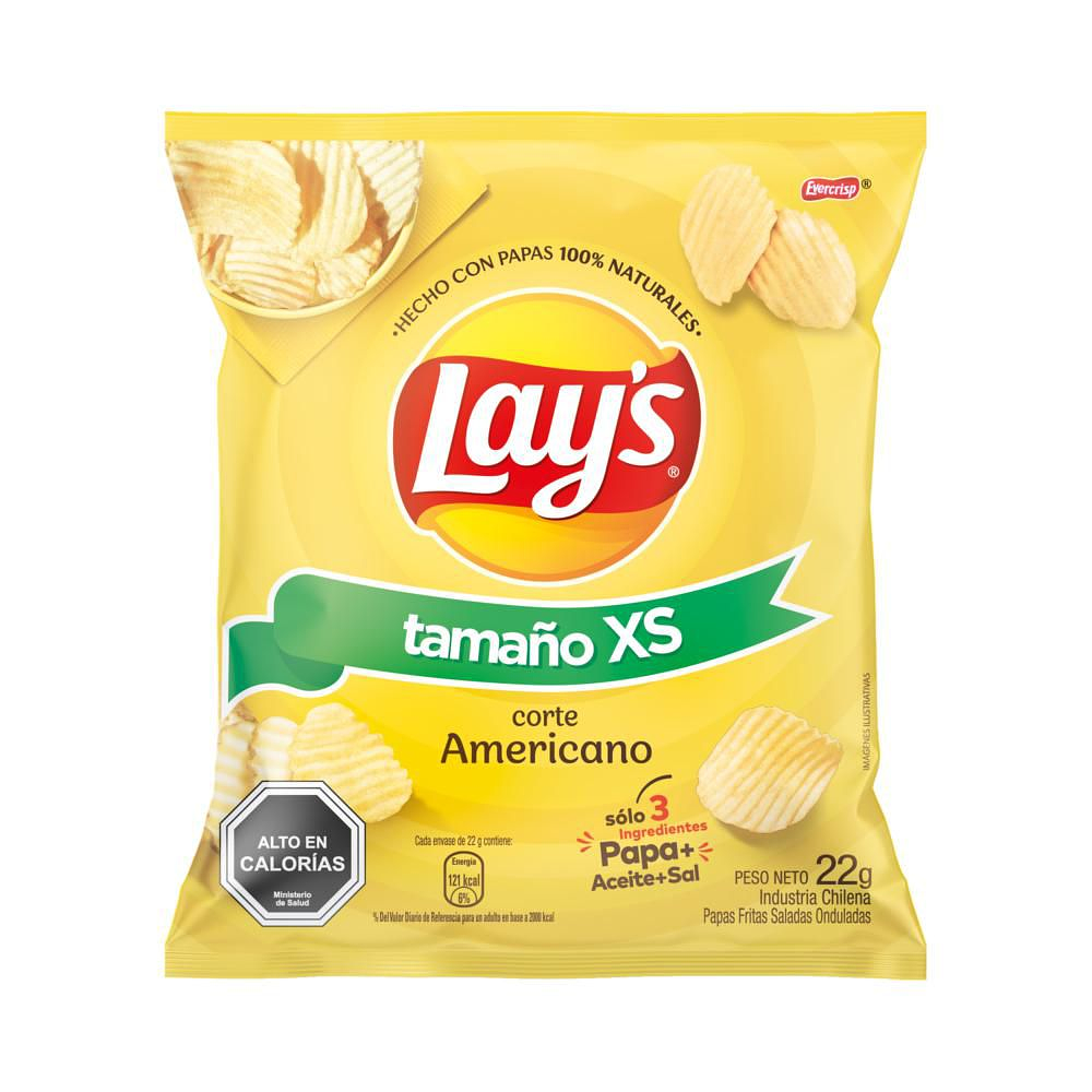 Papas Lays 10 unidades 22 gr xs