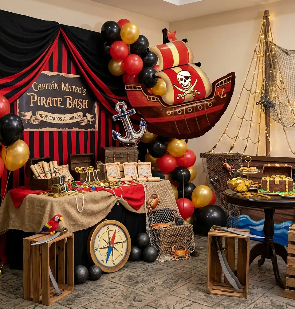 Globo barco pirata 85 cm 2