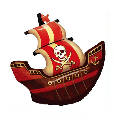 Globo barco pirata 85 cm