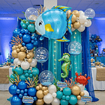 Globo pez azul 60 cm