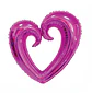 Globo corazón 60 cm - Miniatura 4