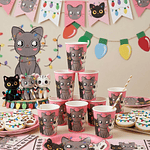 Vasos gatos 6 unidades 