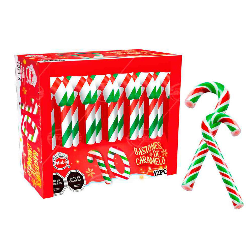 Bastones de caramelo 10 unidades 