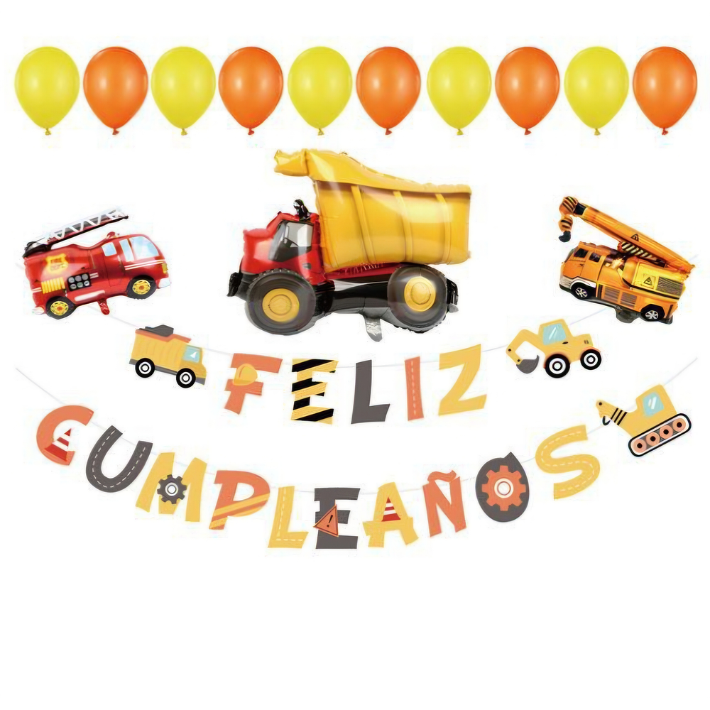 Decoración construcción 16 piezas 