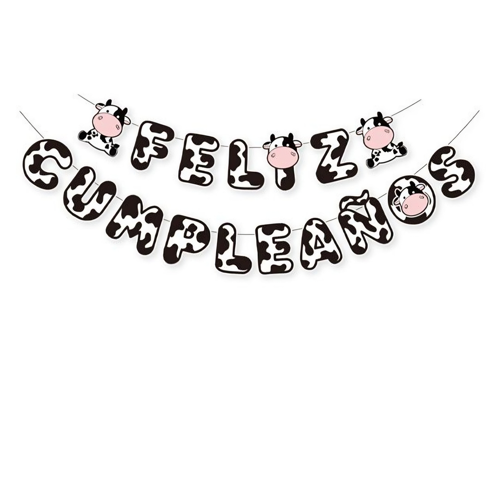 Guirnalda cumpleaños vaca