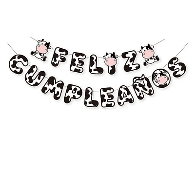 Guirnalda cumpleaños vaca