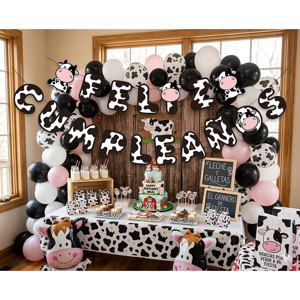 Guirnalda cumpleaños vaca