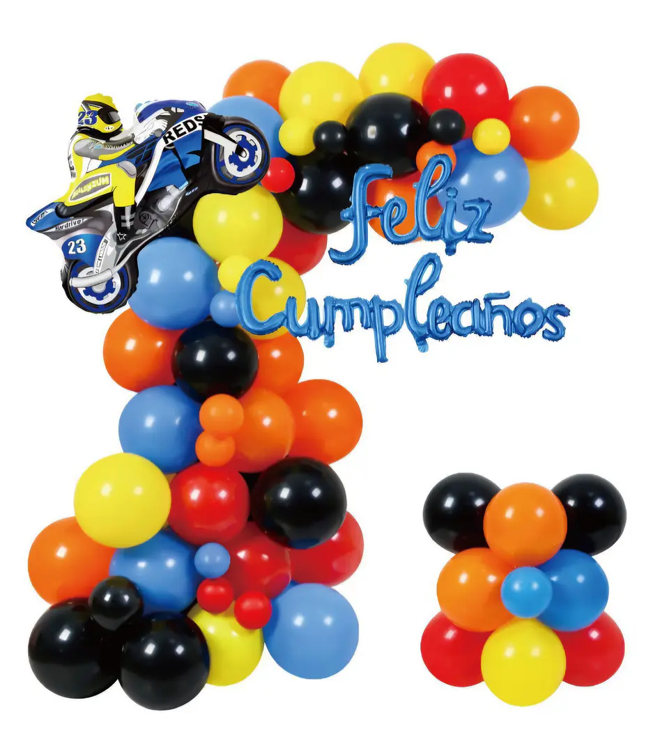 Decoración Moto 76 piezas 1