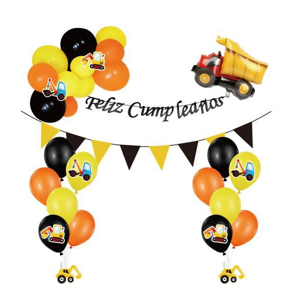 Decoración construcción 39 piezas 