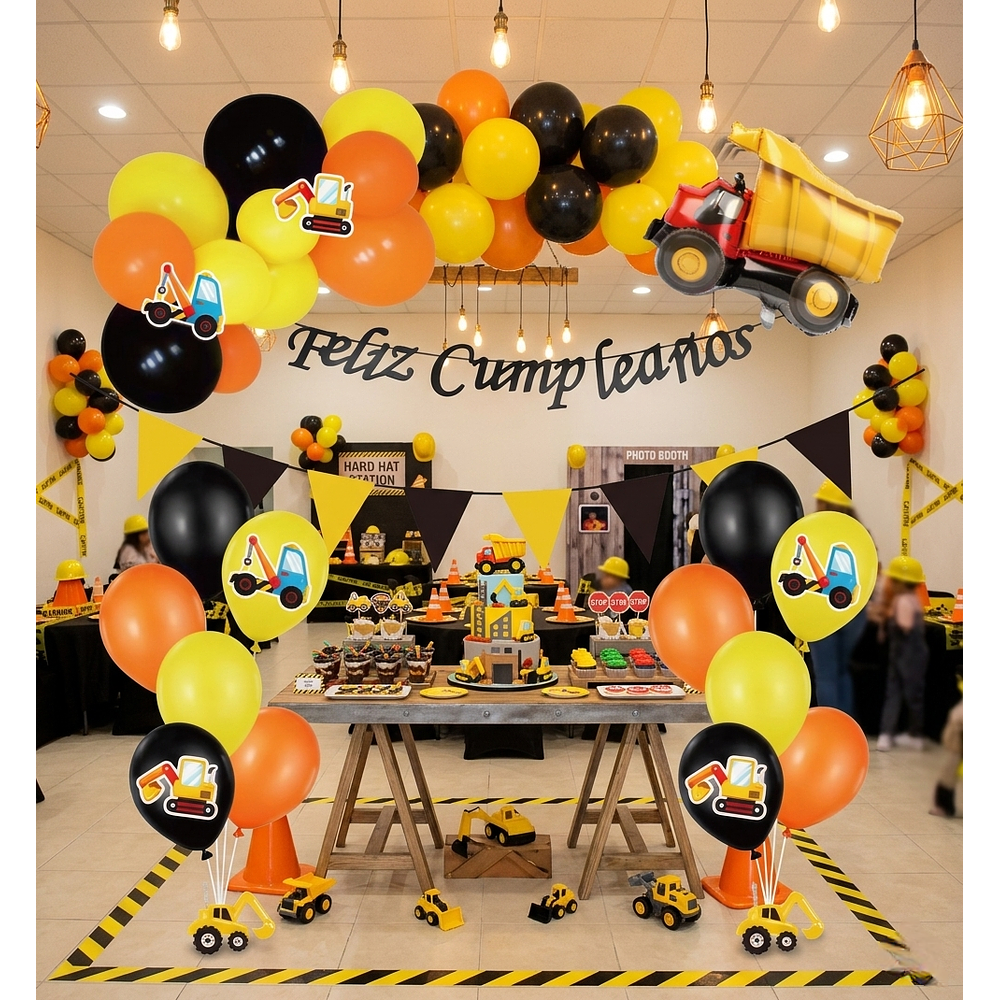 Decoración construcción 39 piezas 