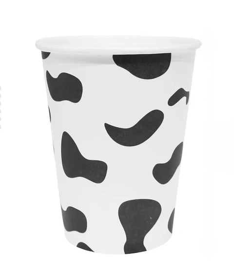Vasos vaca 6 unidades 