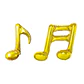 Globos nota musical 45 cm - Miniatura 3