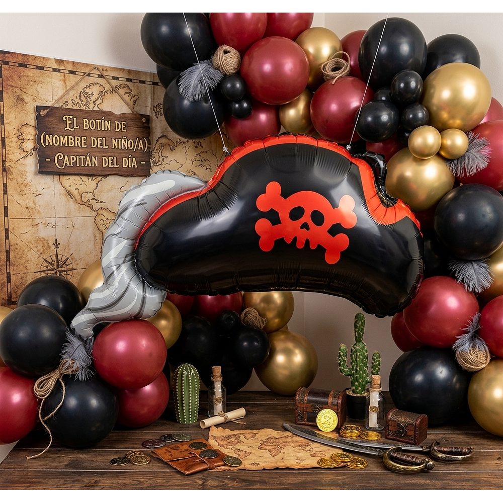 Globo sombrero pirata 66 cm