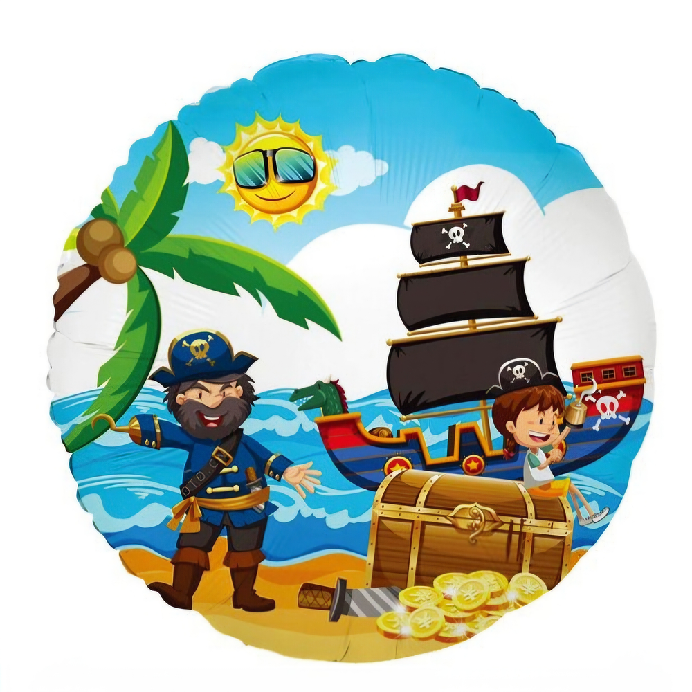 Globo pirata redondo 45 cm