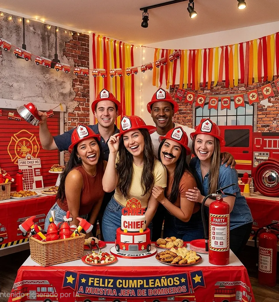Sombrero plástico bomberos  2
