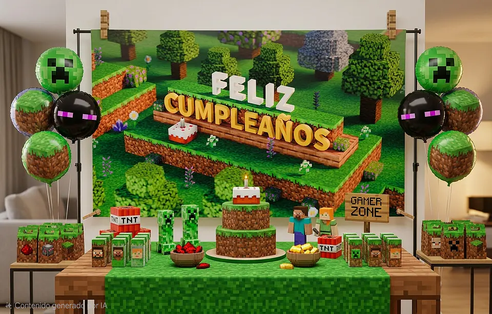 Fondo tela minecraft 70 x 120 cm 2