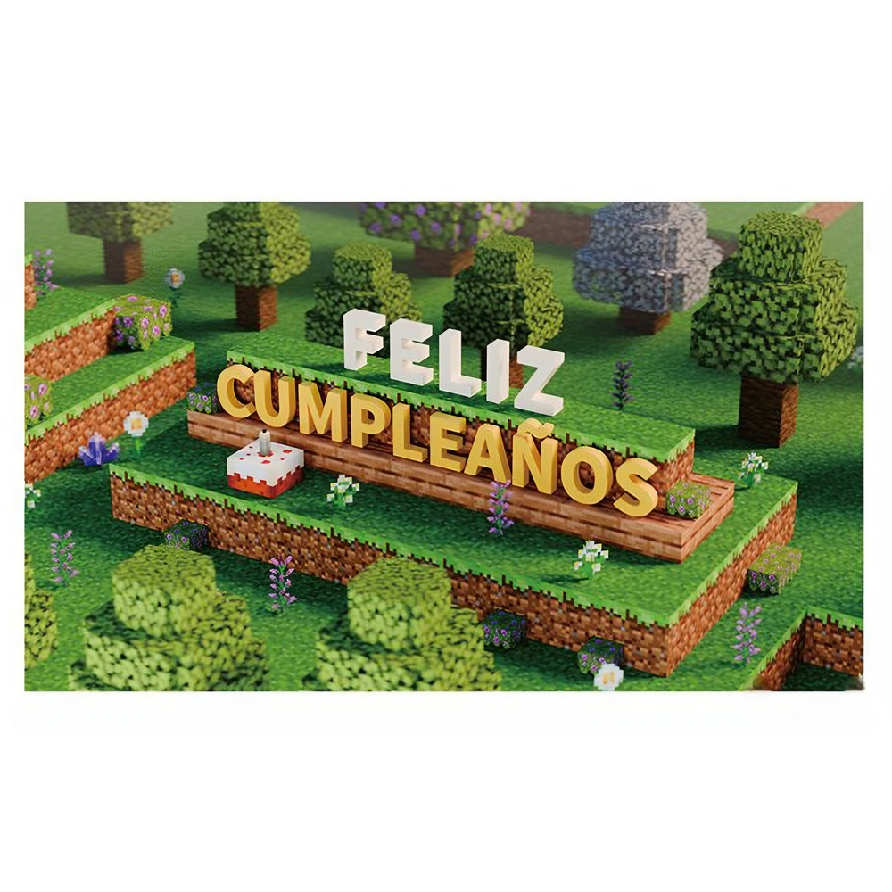 Fondo tela minecraft 70 x 120 cm