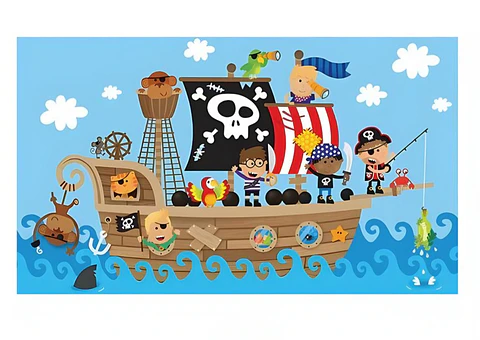 Fondo Piratas 70 x 120 cm