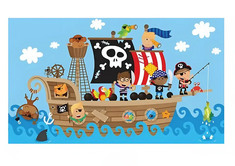 Fondo Piratas 70 x 120 cm 1