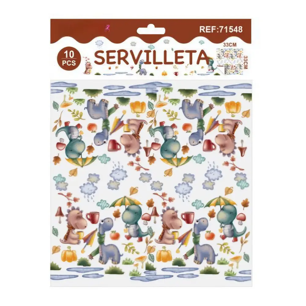 Servilleta Dinosaurio 10 piezas 