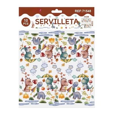 Servilleta Dinosaurio 10 piezas 