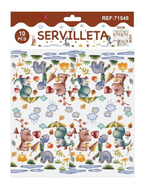 Servilleta Dinosaurio 10 piezas 