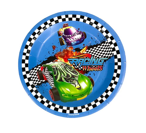 Platos Racing Wheels 6 unidades 