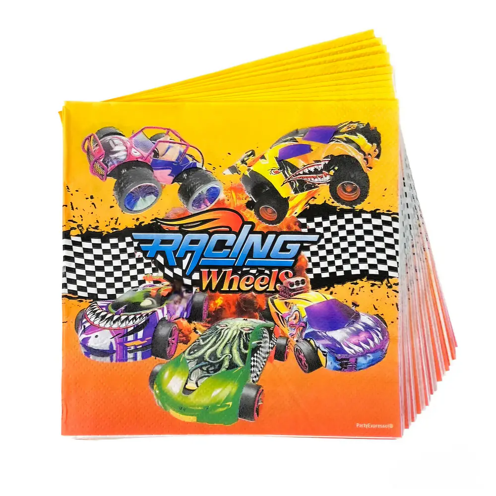Servilleta Racing Wheels 12 unidades 