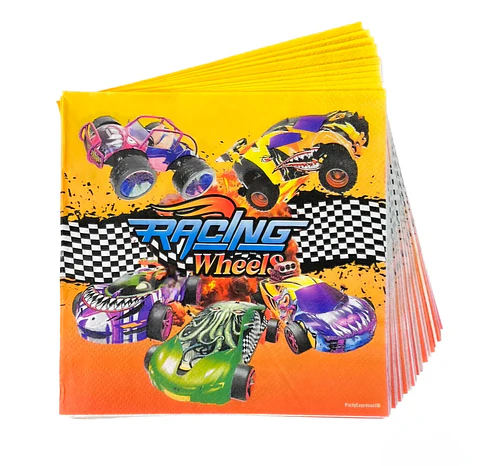 Servilleta Racing Wheels 12 unidades 