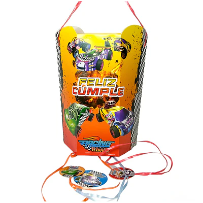 Piñata hexagonal Racing Wheels 