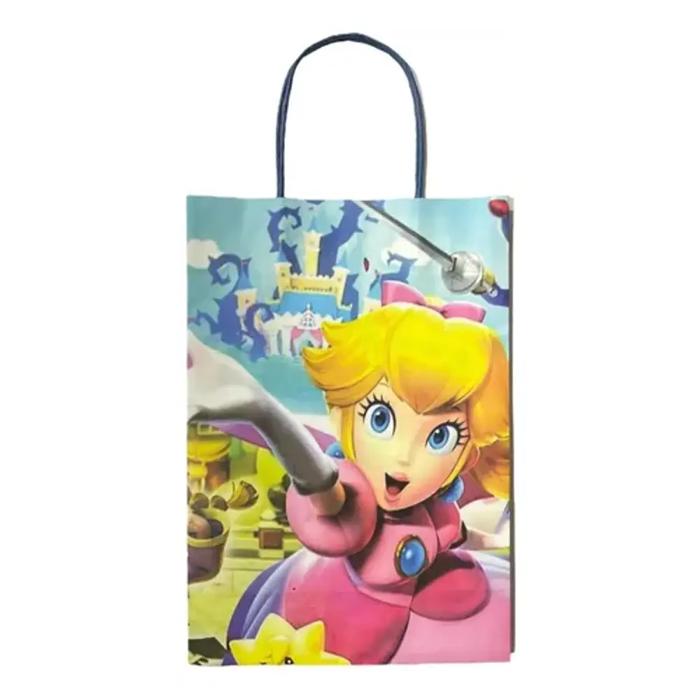 Bolsa de papel Kraft Princesa Peach