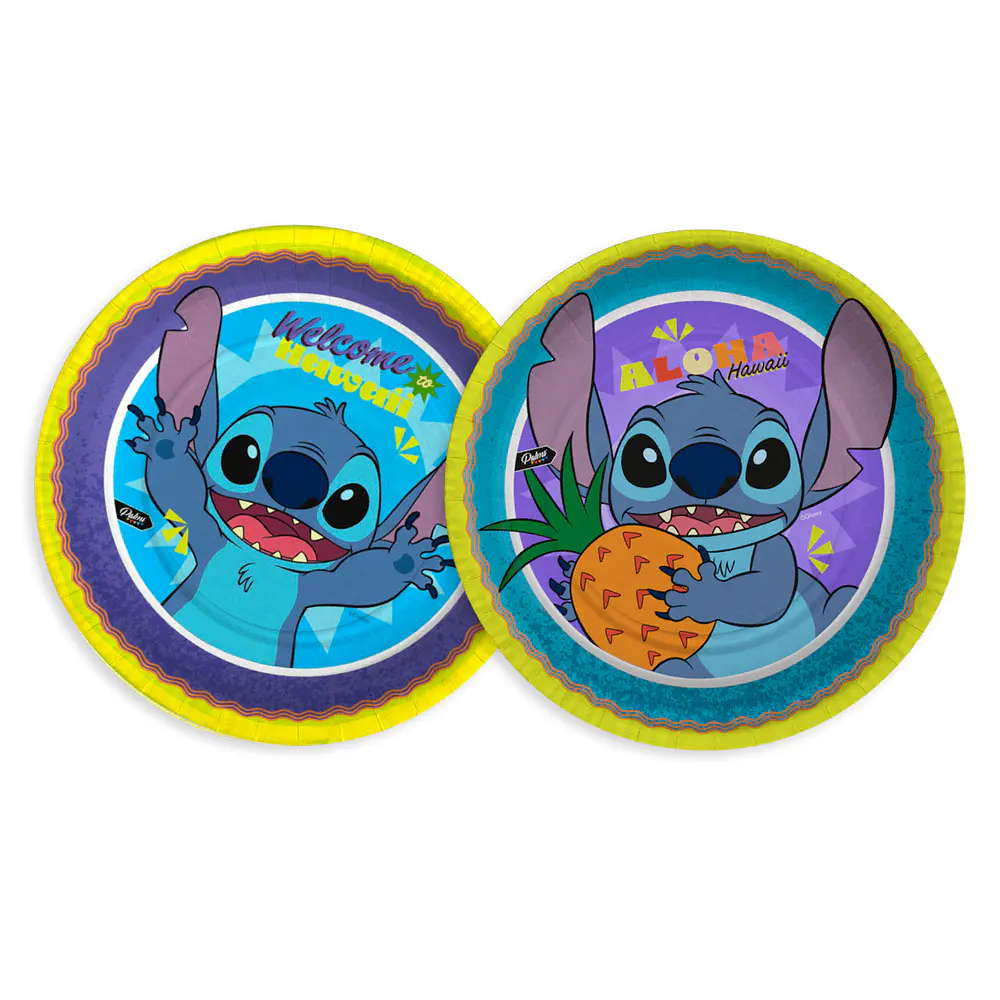 Platos Stitch 6 unidades 