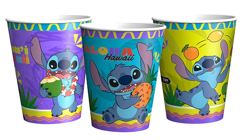 Vasos stitch 6 unidades 