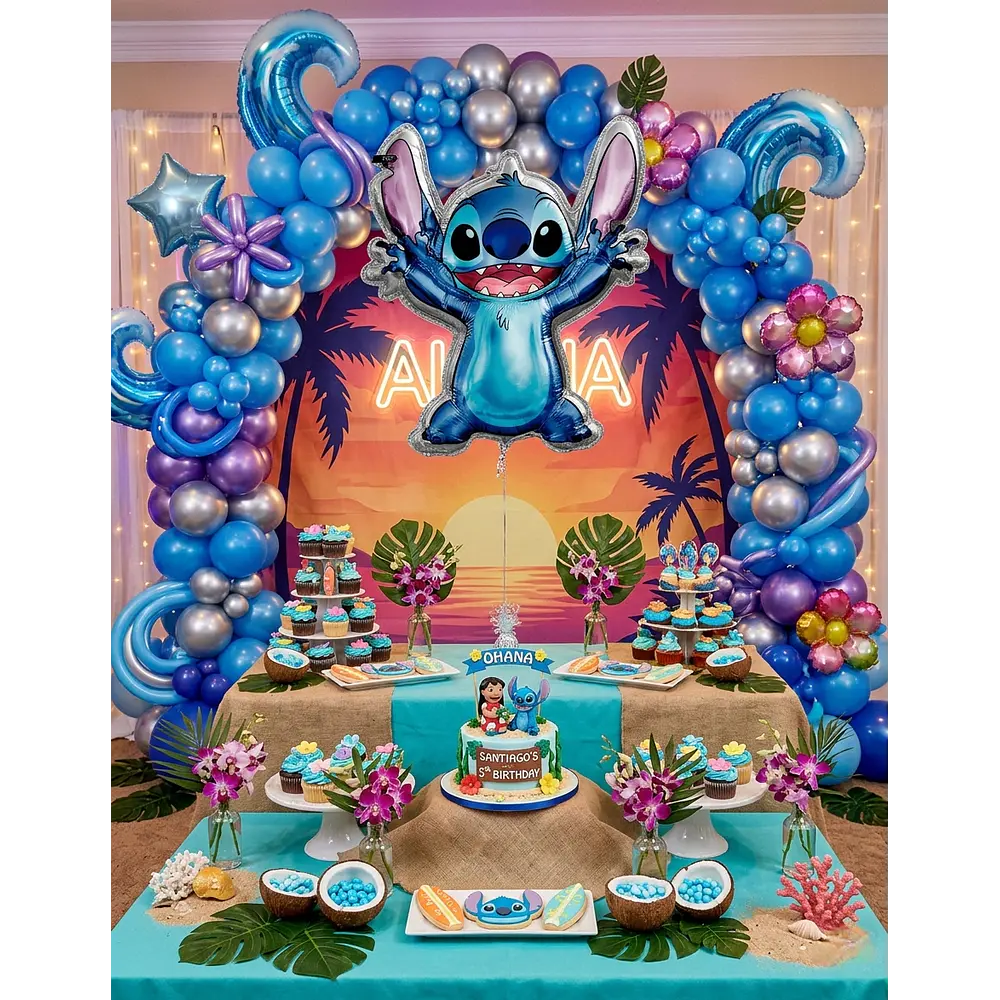 Globo grande Stitch 80 x 70 cm