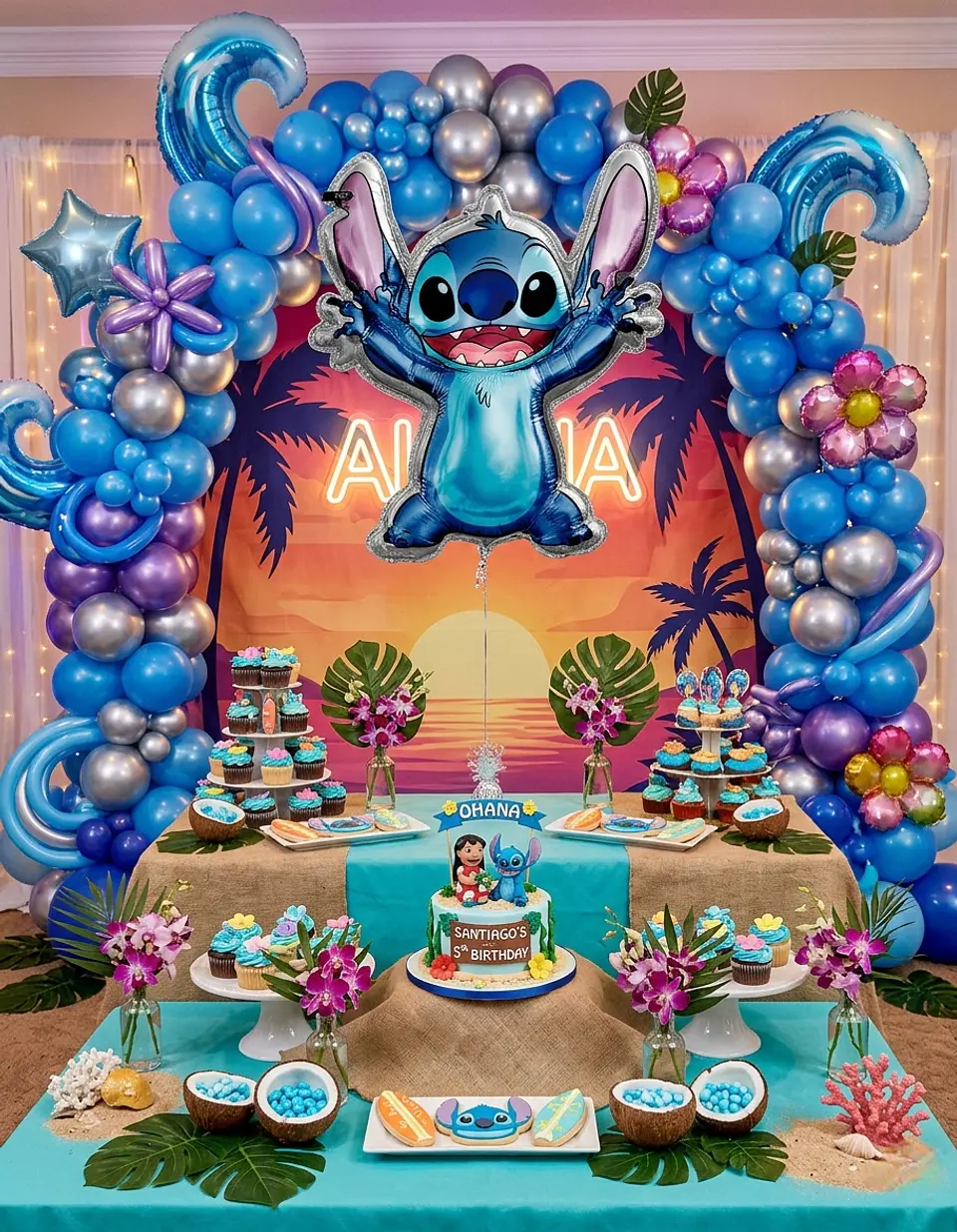 Globo grande Stitch 80 x 70 cm 2