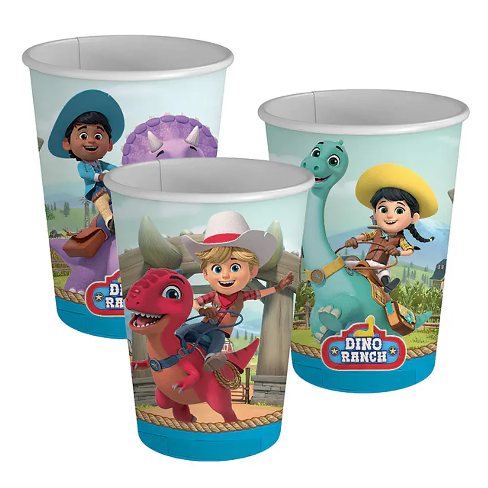 Vasos Dino Ranch 6 unidades