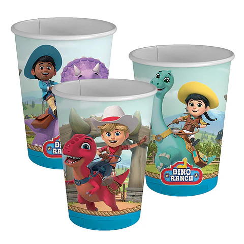 Vasos Dino Ranch 6 unidades