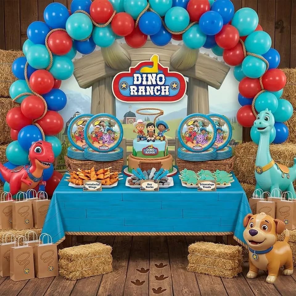 Platos Dino Ranch 6 unidades 2