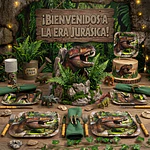 Platos Dinosaurio T-Rex 6 unidades