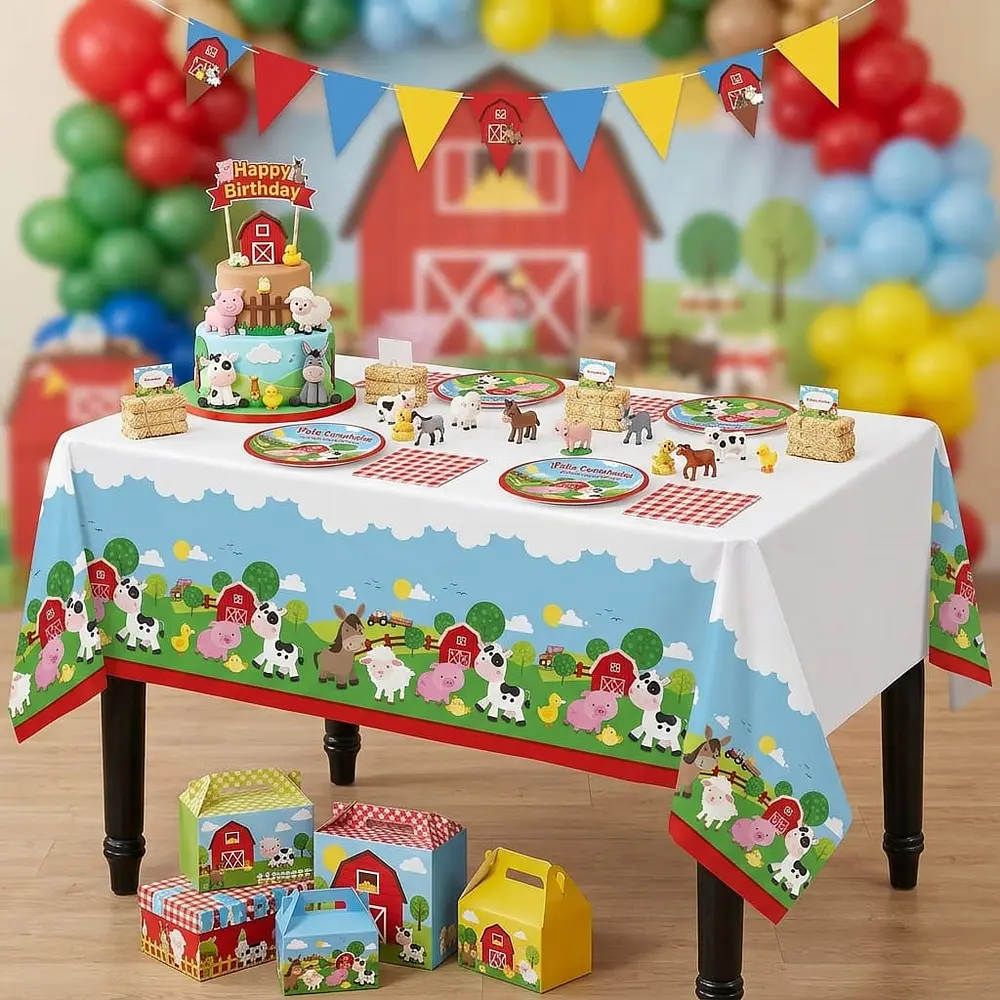 Mantel Granja de animalitos 