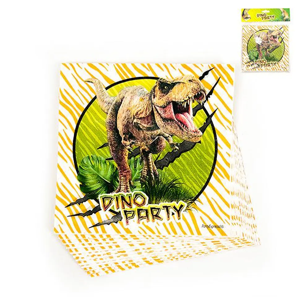 Servilletas Dinosaurio jurásico 12 unidades 1
