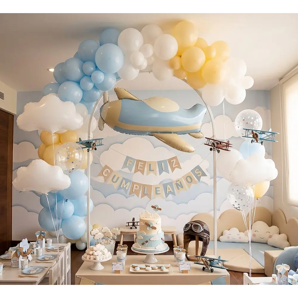 Globo avion  pastel
